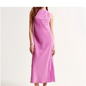 Abercrombie & Fitch Pink Midi Dress